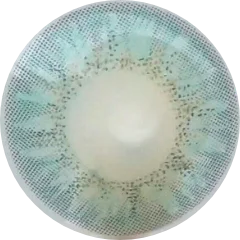 Pretty Green colored contact lens